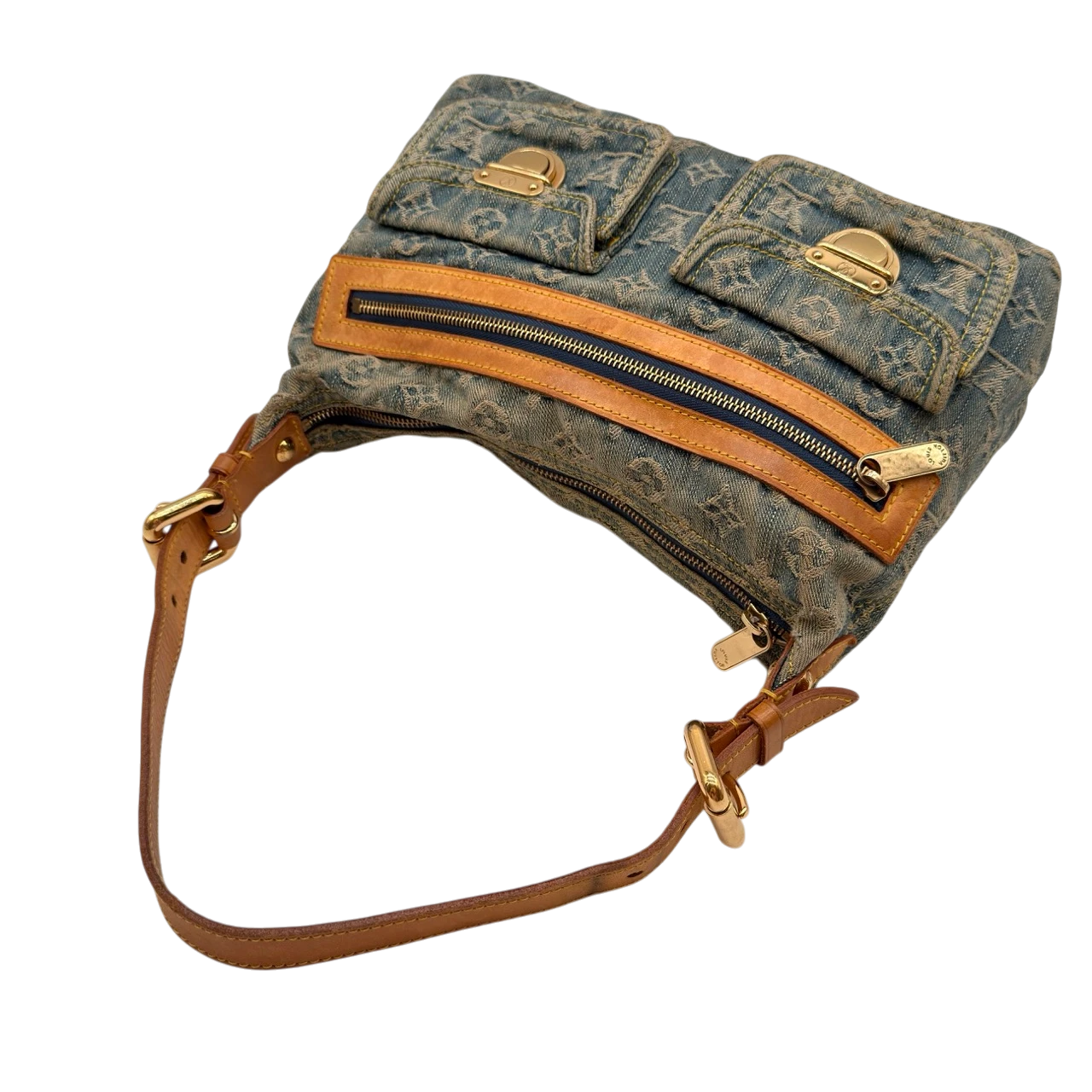 Louis Vuitton Schultertasche Baggy PM monogram blau