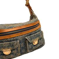 Louis Vuitton Schultertasche Baggy PM monogram blau