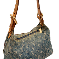 Louis Vuitton Schultertasche Baggy PM monogram blau