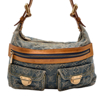 Louis Vuitton Schultertasche Baggy PM monogram blau