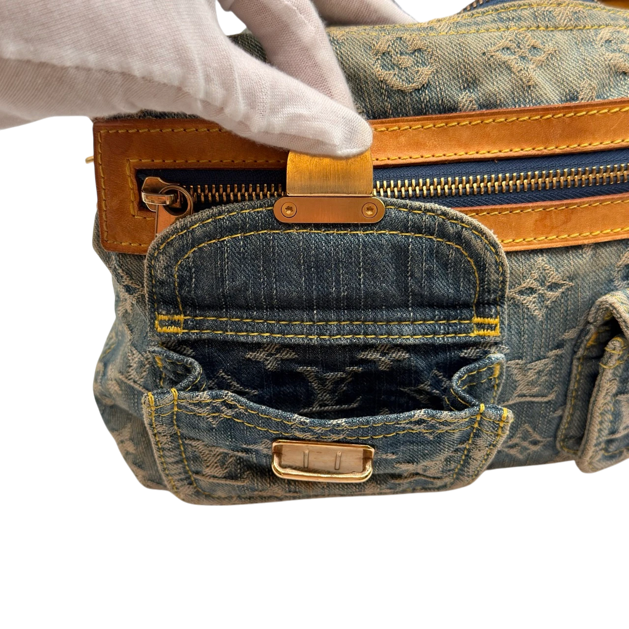 Louis Vuitton Schultertasche Baggy PM monogram blau