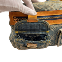 Louis Vuitton Schultertasche Baggy PM monogram blau