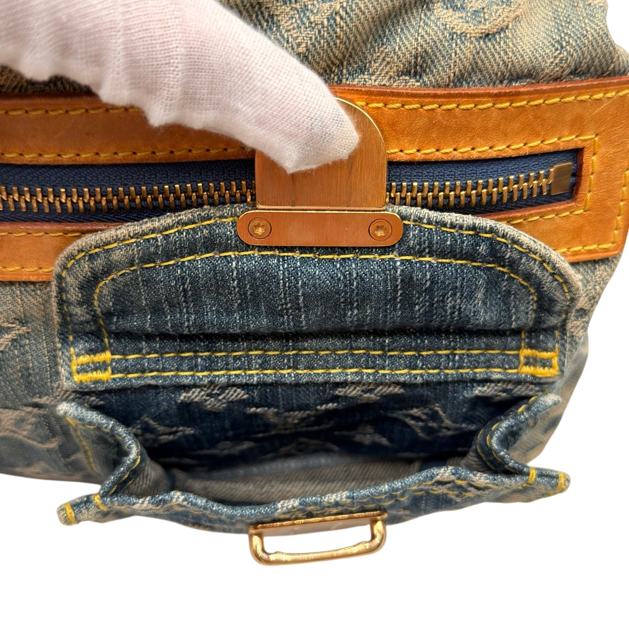 Louis Vuitton Schultertasche Baggy PM monogram blau