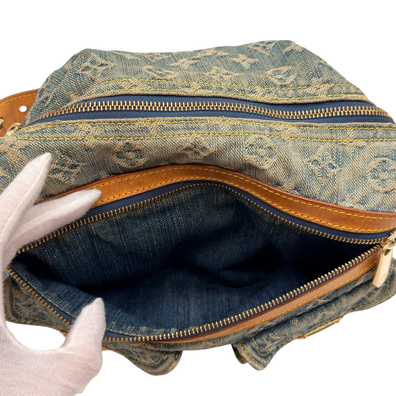 Louis Vuitton Schultertasche Baggy PM monogram blau