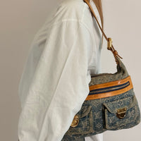 Louis Vuitton Schultertasche Baggy PM monogram blau