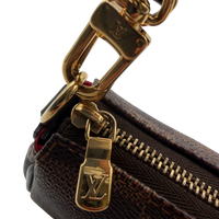 Louis Vuitton Schultertasche Eva Damier Ebene braun – Beschläge im Detail