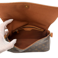 Louis Vuitton Schultertasche Mini Looping monogram braun