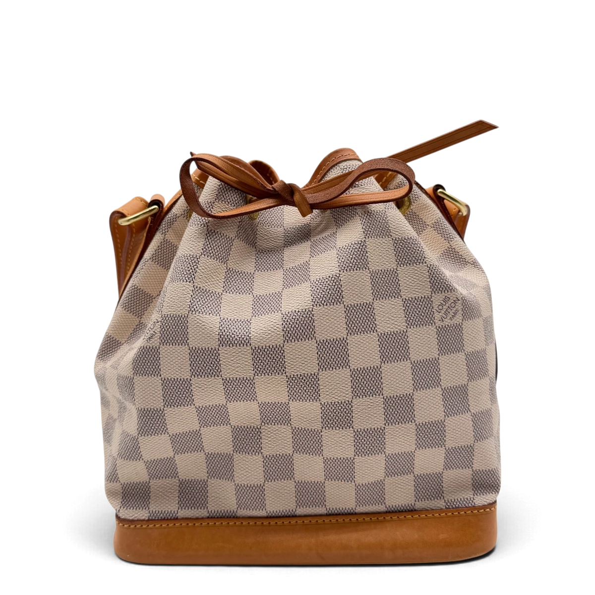 Louis Vuitton Schultertasche Sac Noé BB Damier Azur weiß – Gesamtansicht
