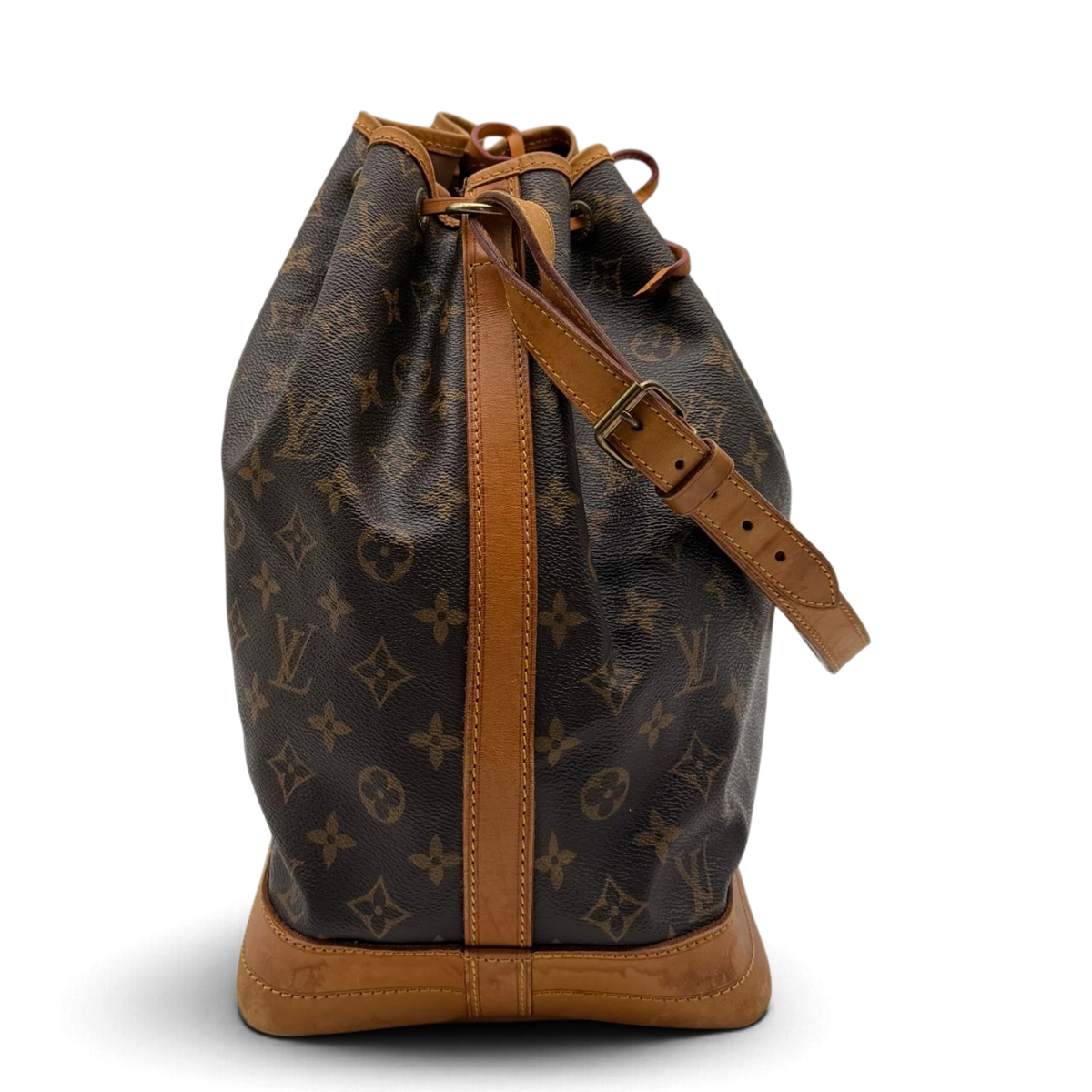 Louis Vuitton Schultertasche Sac Noé grande monogram braun – Seitenansicht