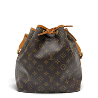 Louis Vuitton Schultertasche Sac Noé petit monogram braun