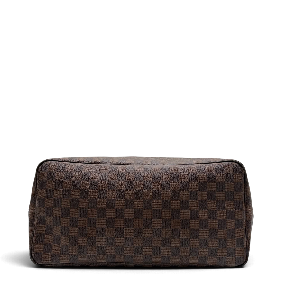 Louis Vuitton Shopper Neverfull GM mit Clutch Damier Ebene braun – Unterseite