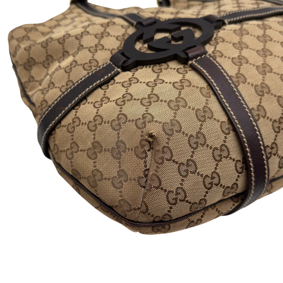 Gucci Schultertasche Royal Hobo large monogram beige