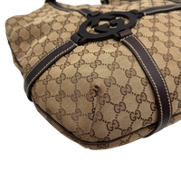 Gucci Schultertasche Royal Hobo large monogram beige