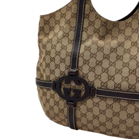 Gucci Schultertasche Royal Hobo large monogram beige