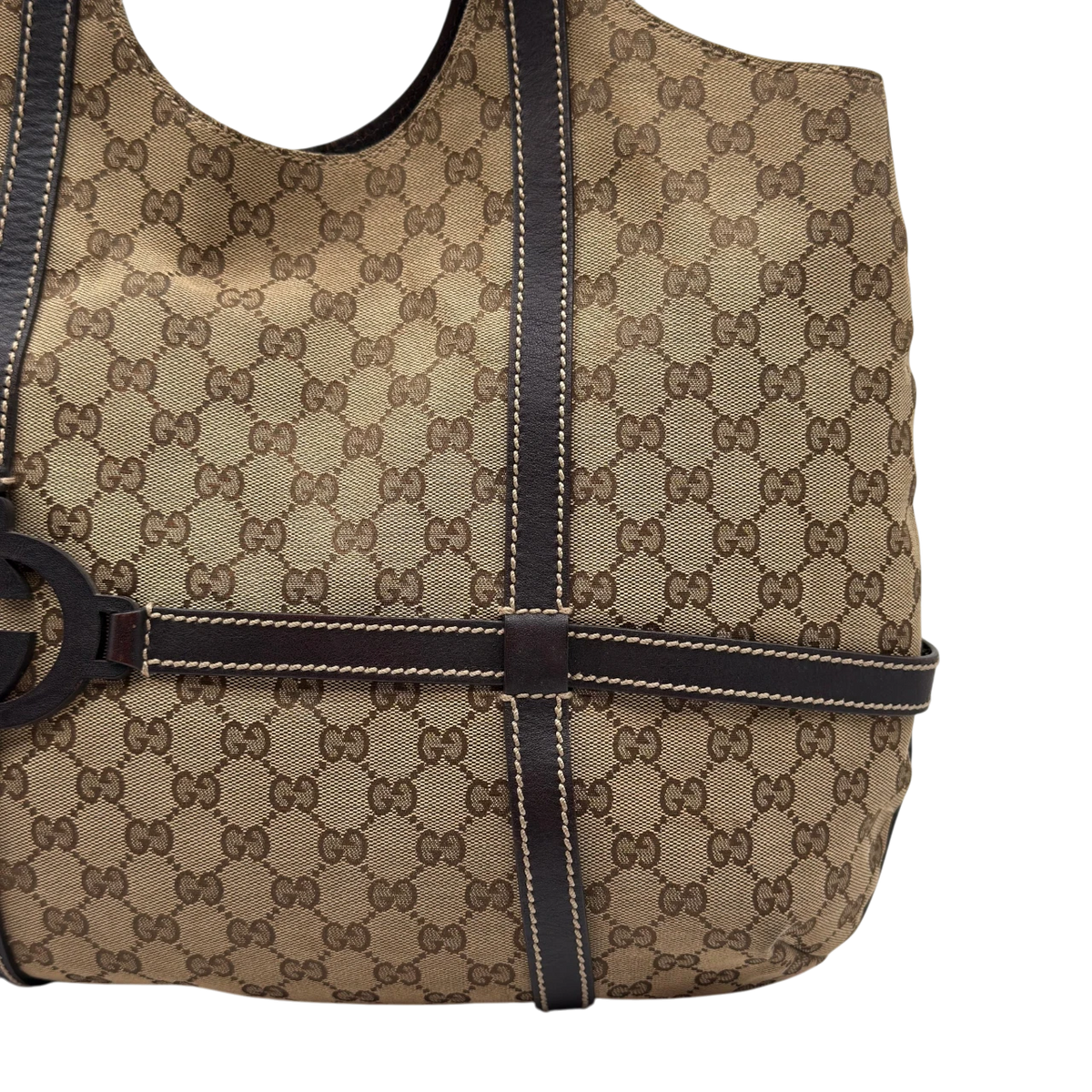 Gucci Schultertasche Royal Hobo large monogram beige