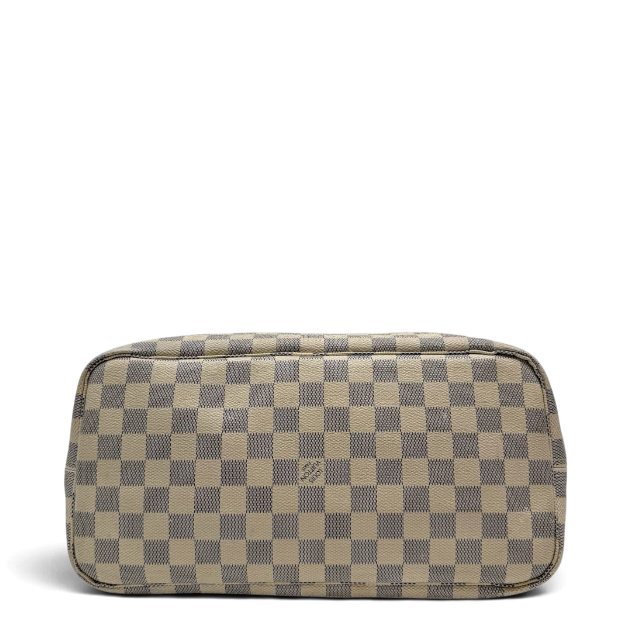 Louis Vuitton Shopper Neverfull MM Damier Azur weiß
