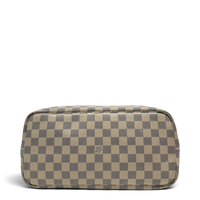 Louis Vuitton Shopper Neverfull MM Damier Azur weiß