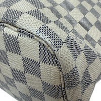 Louis Vuitton Shopper Neverfull MM Damier Azur weiß