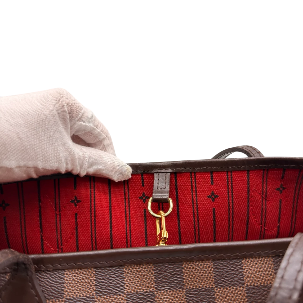Louis Vuitton Shopper Neverfull MM Damier Ebene braun