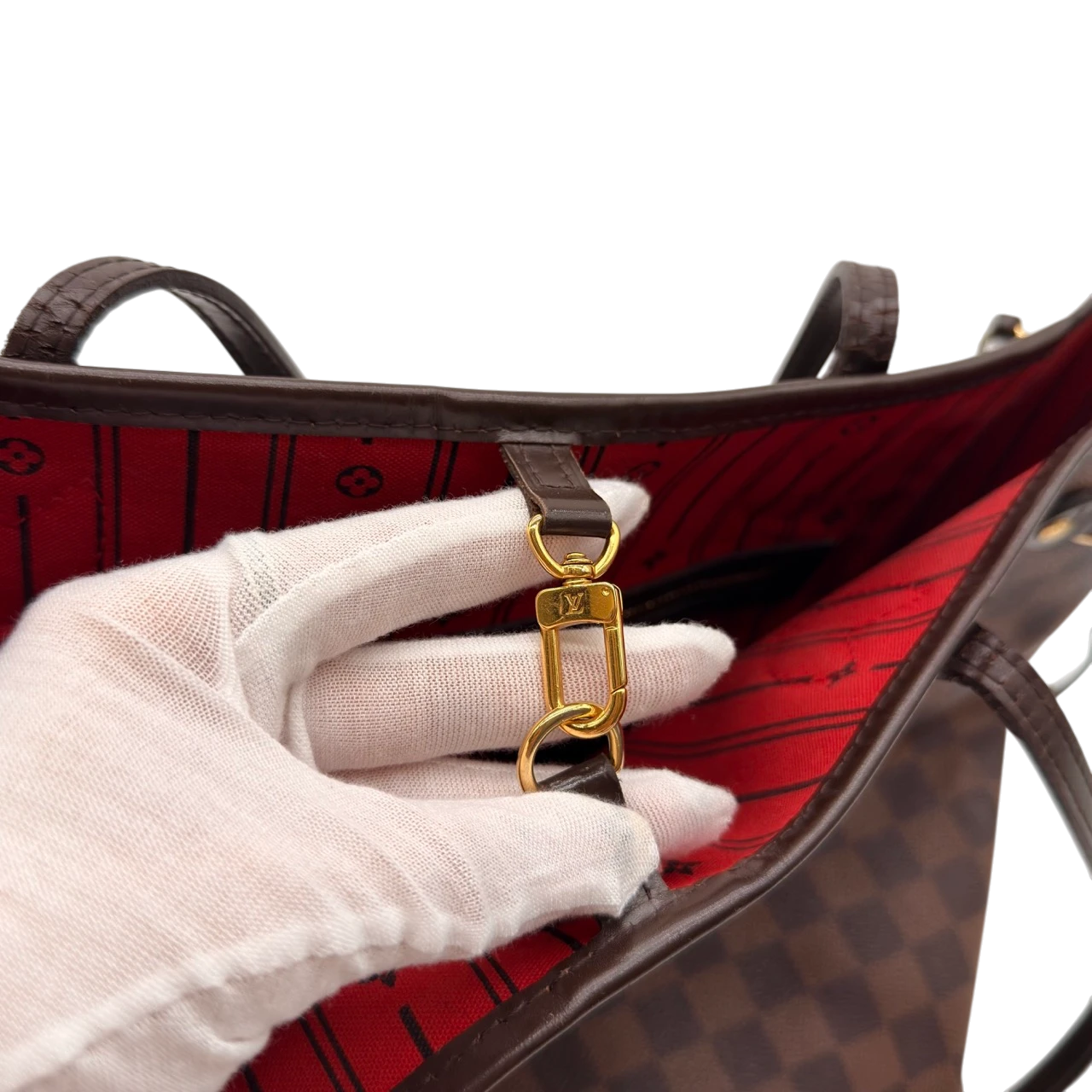 Louis Vuitton Shopper Neverfull MM Damier Ebene braun