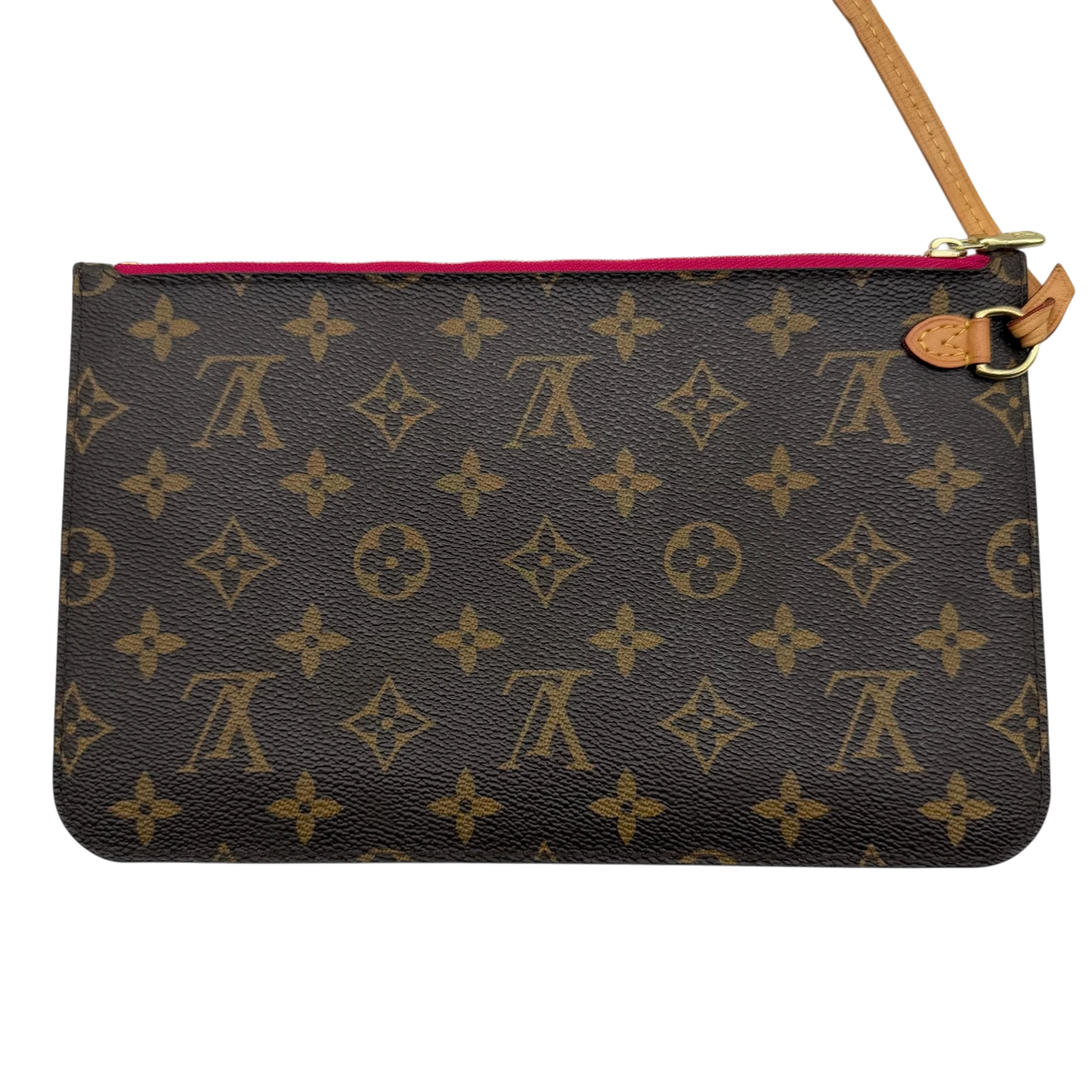 Louis Vuitton Shopper Neverfull MM mit Clutch monogram braun – Zubehör