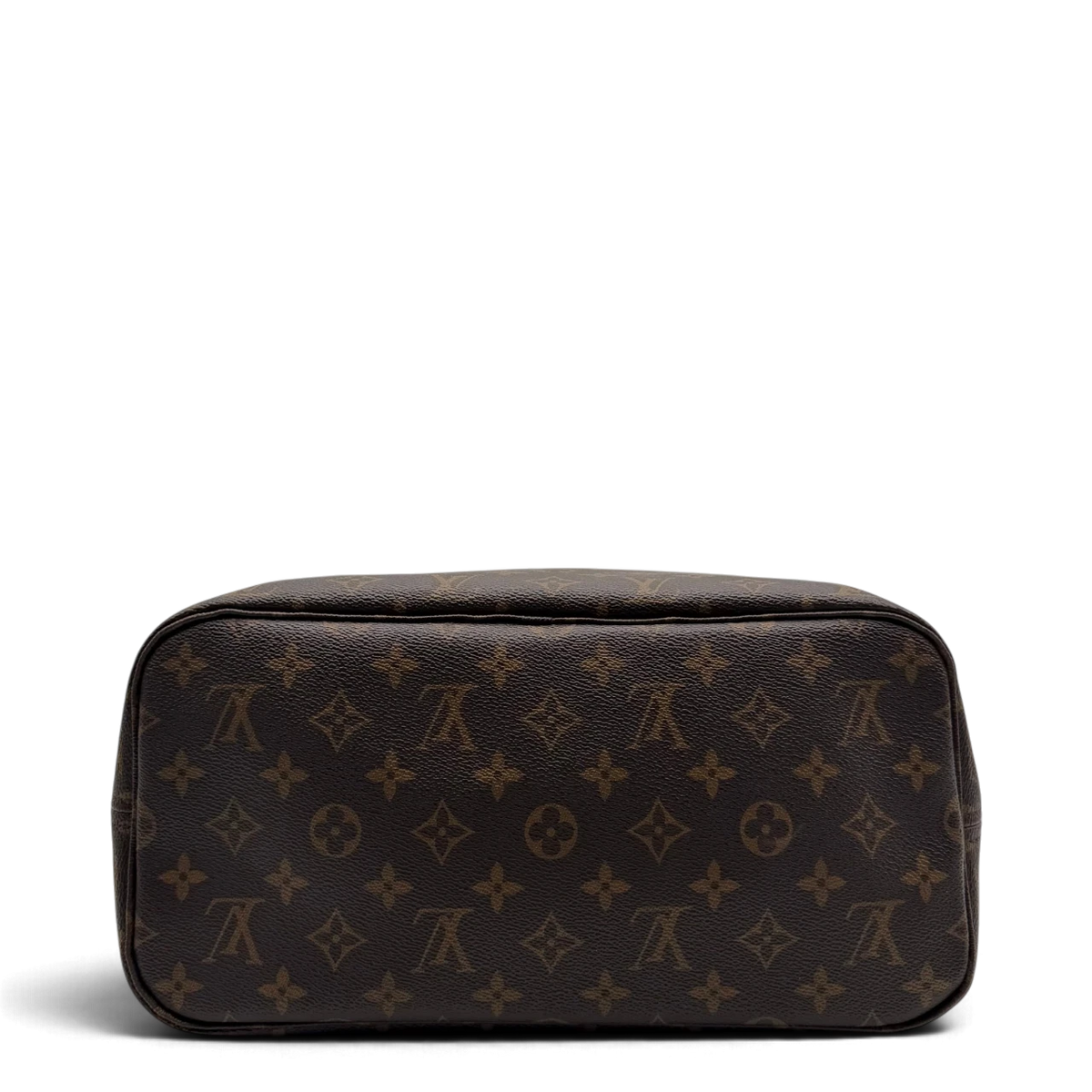 Louis Vuitton Shopper Neverfull MM mit Clutch monogram braun – Unterseite