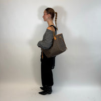 Louis Vuitton Shopper Neverfull MM monogram braun