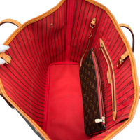 Louis Vuitton Shopper Neverfull MM monogram braun
