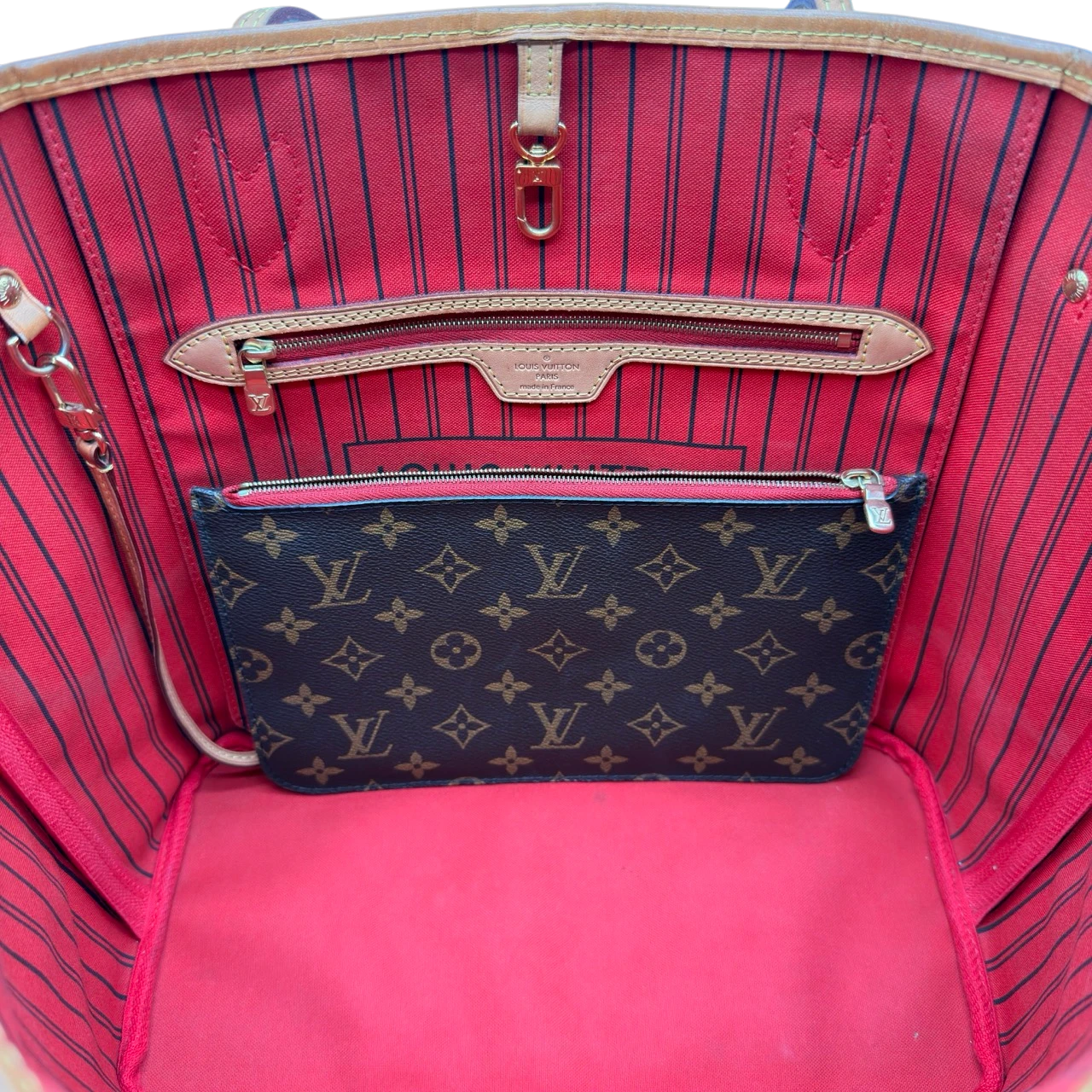 Louis Vuitton Shopper Neverfull MM monogram braun