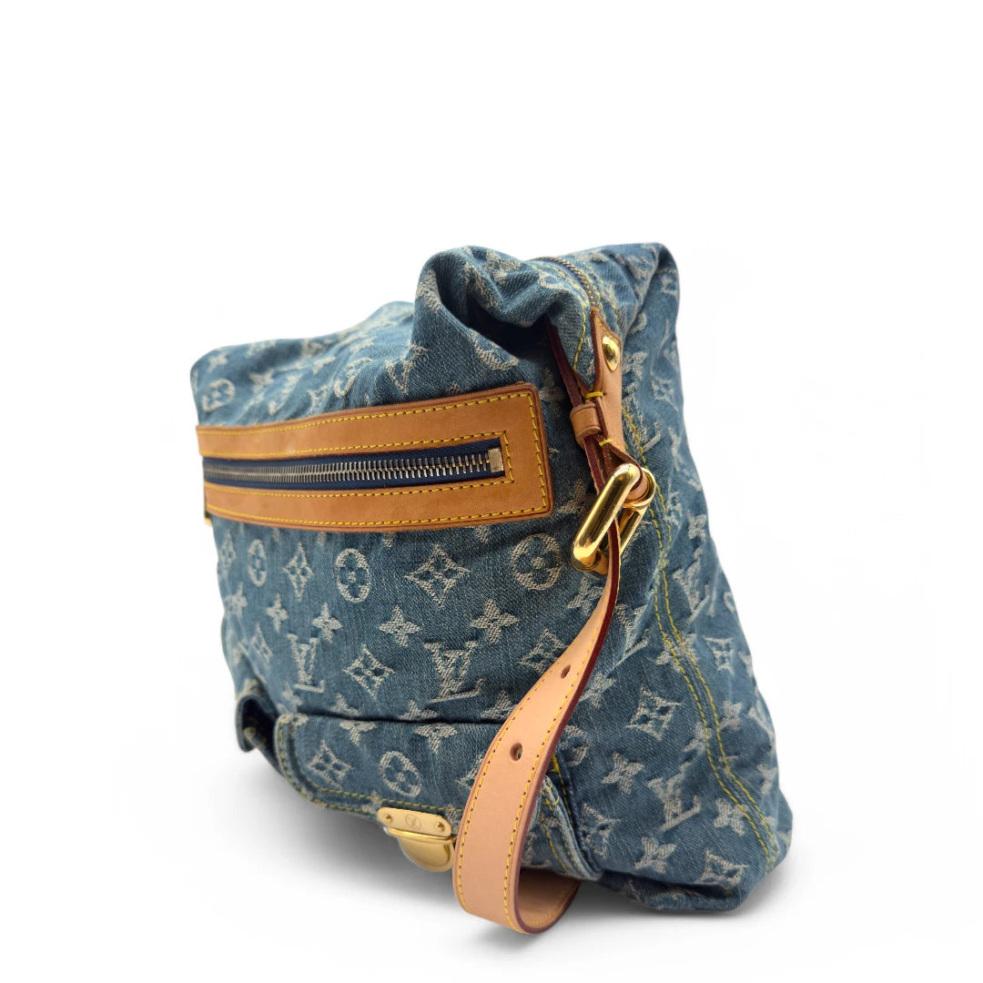 Louis Vuitton Umhängetasche Baggy GM Denim blau