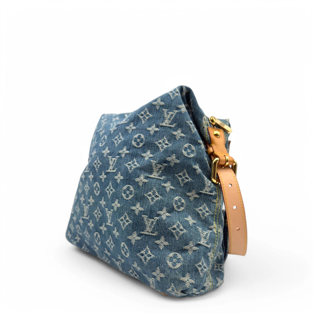 Louis Vuitton Umhängetasche Baggy GM Denim blau