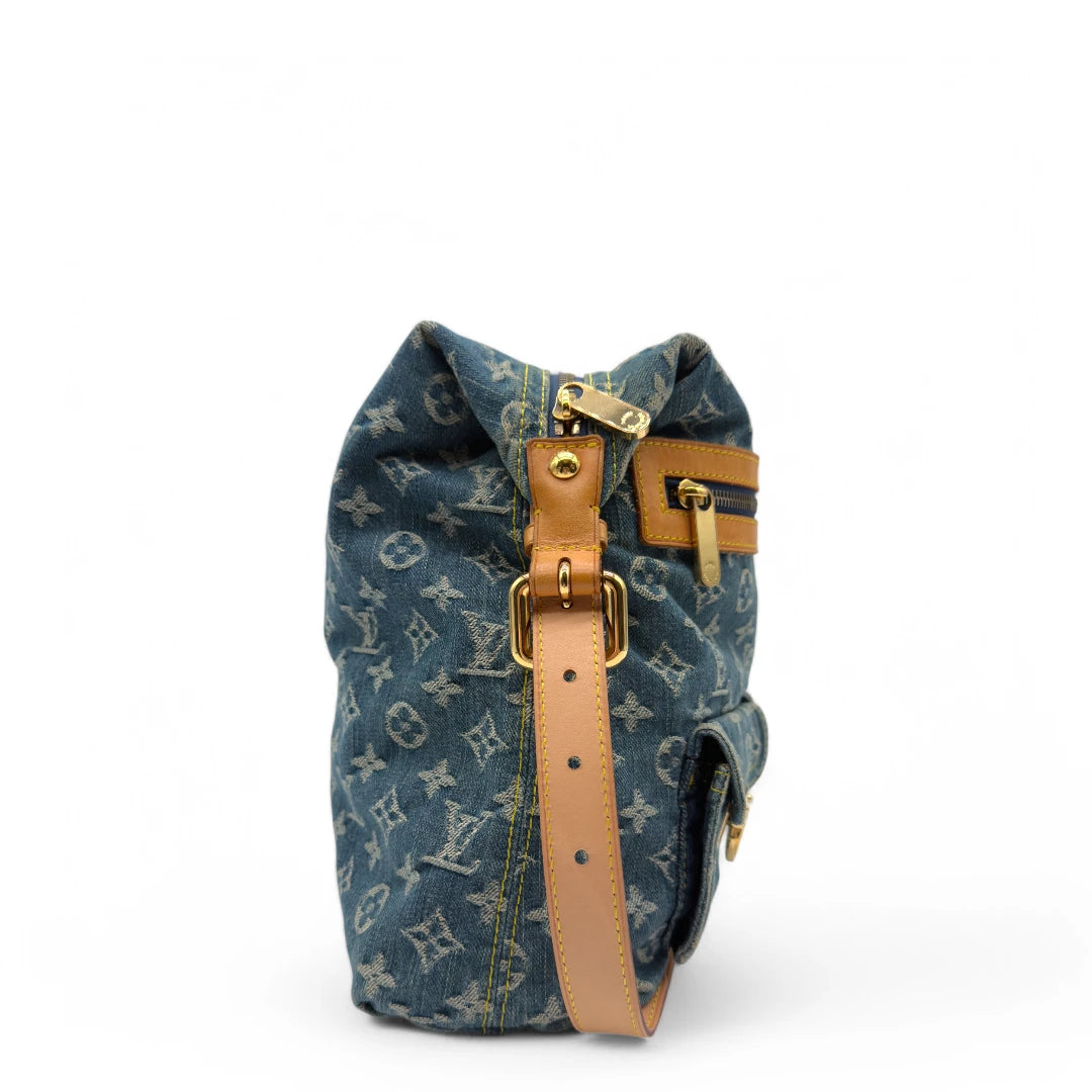 Louis Vuitton Umhängetasche Baggy GM Denim blau