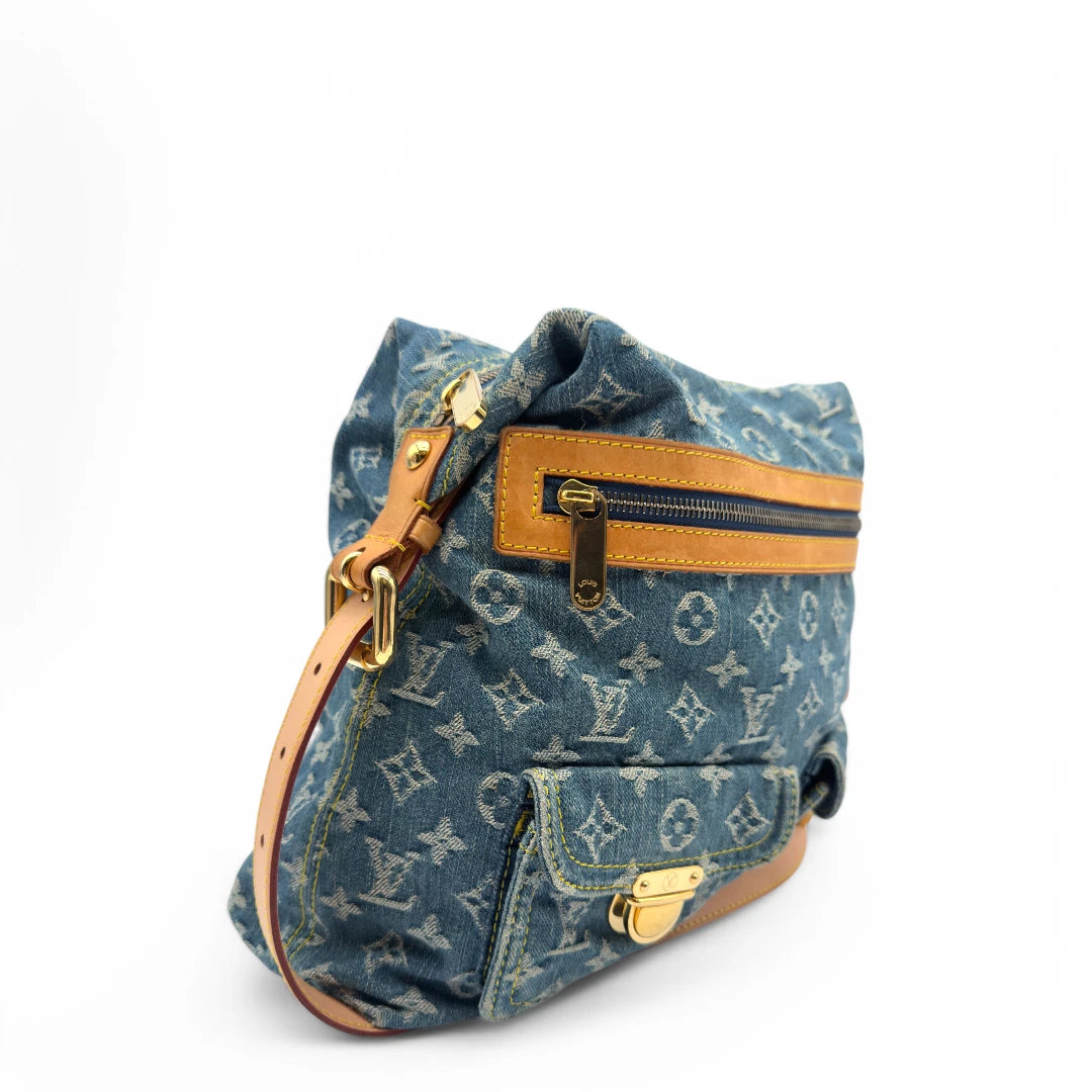 Louis Vuitton Umhängetasche Baggy GM Denim blau