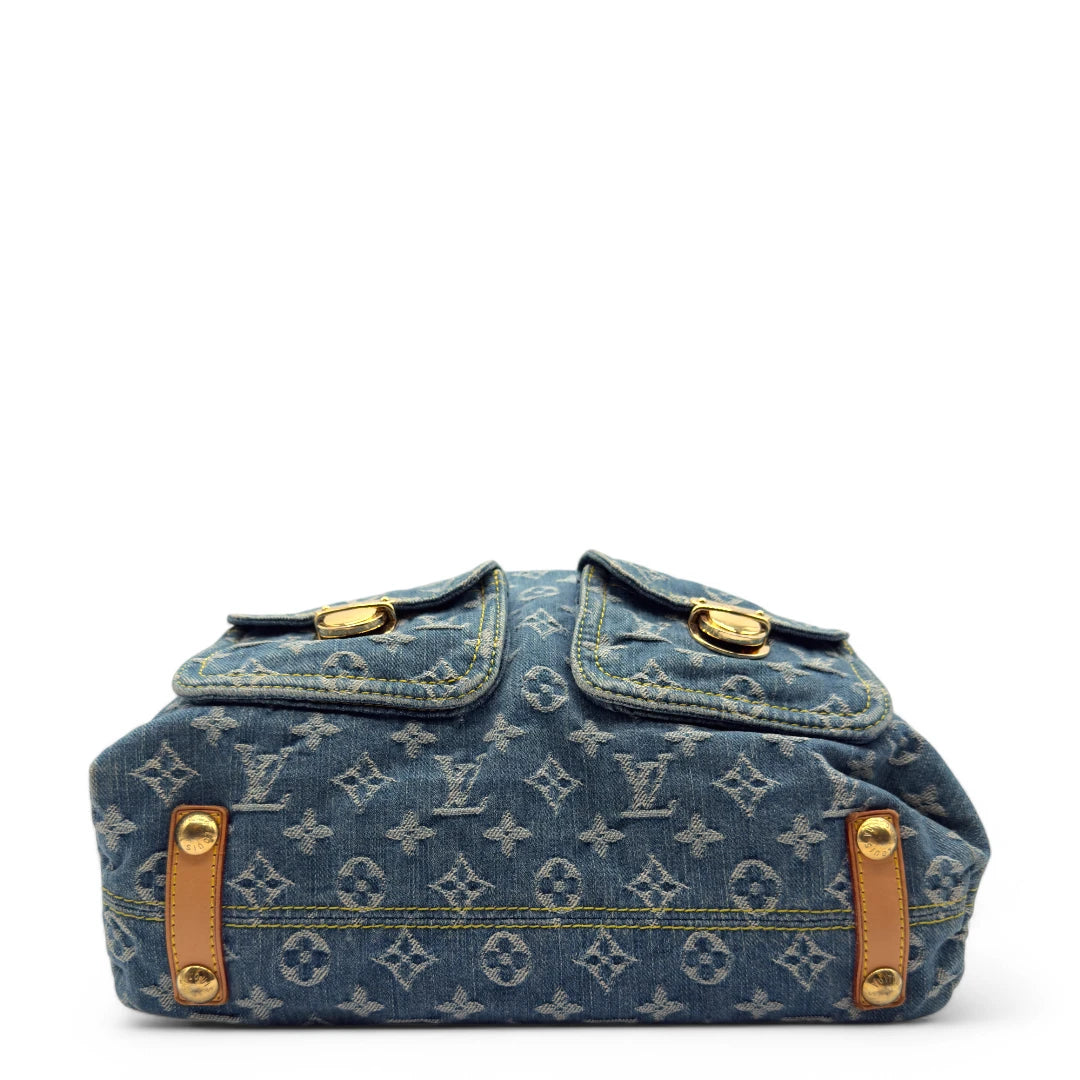 Louis Vuitton Umhängetasche Baggy GM Denim blau