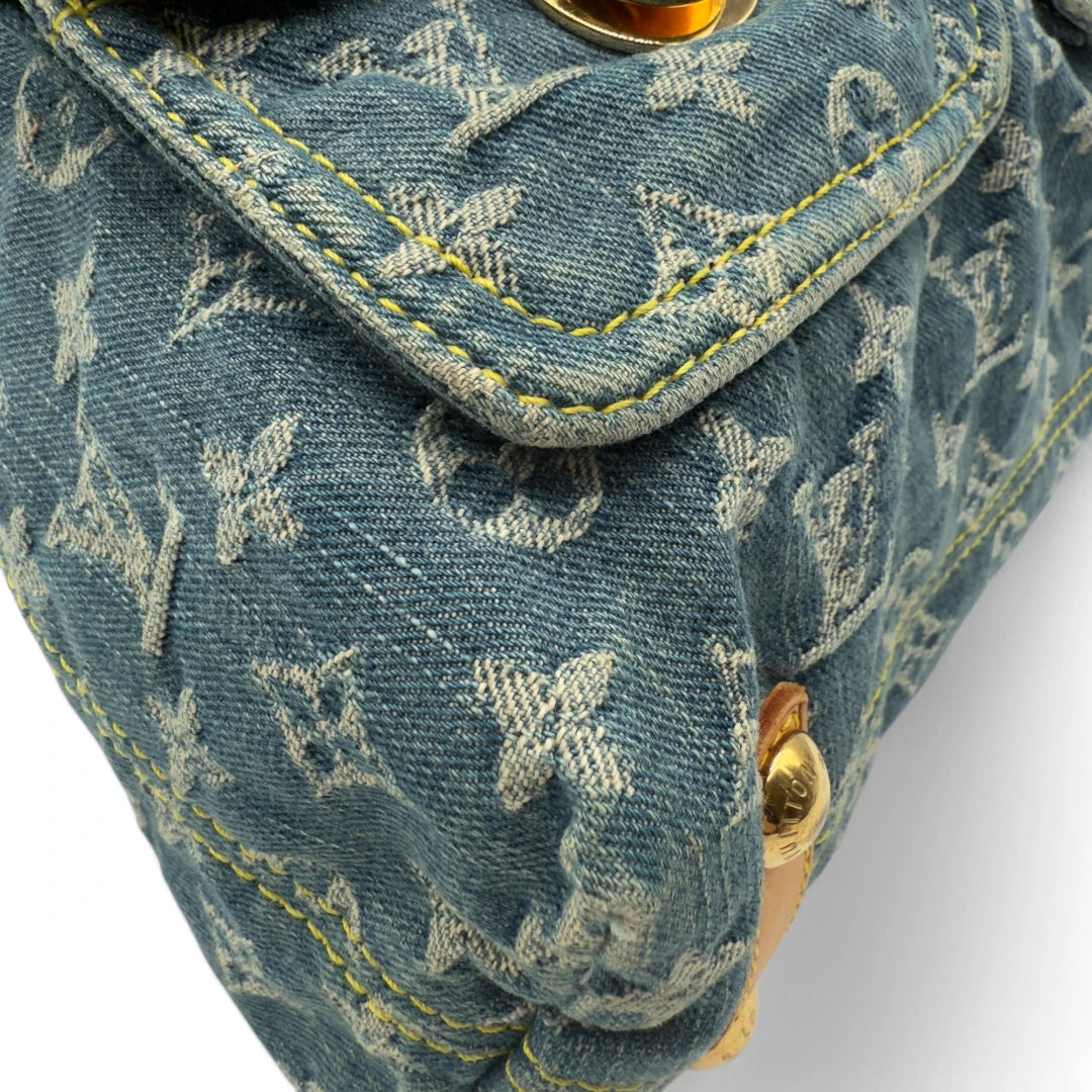 Louis Vuitton Umhängetasche Baggy GM Denim blau