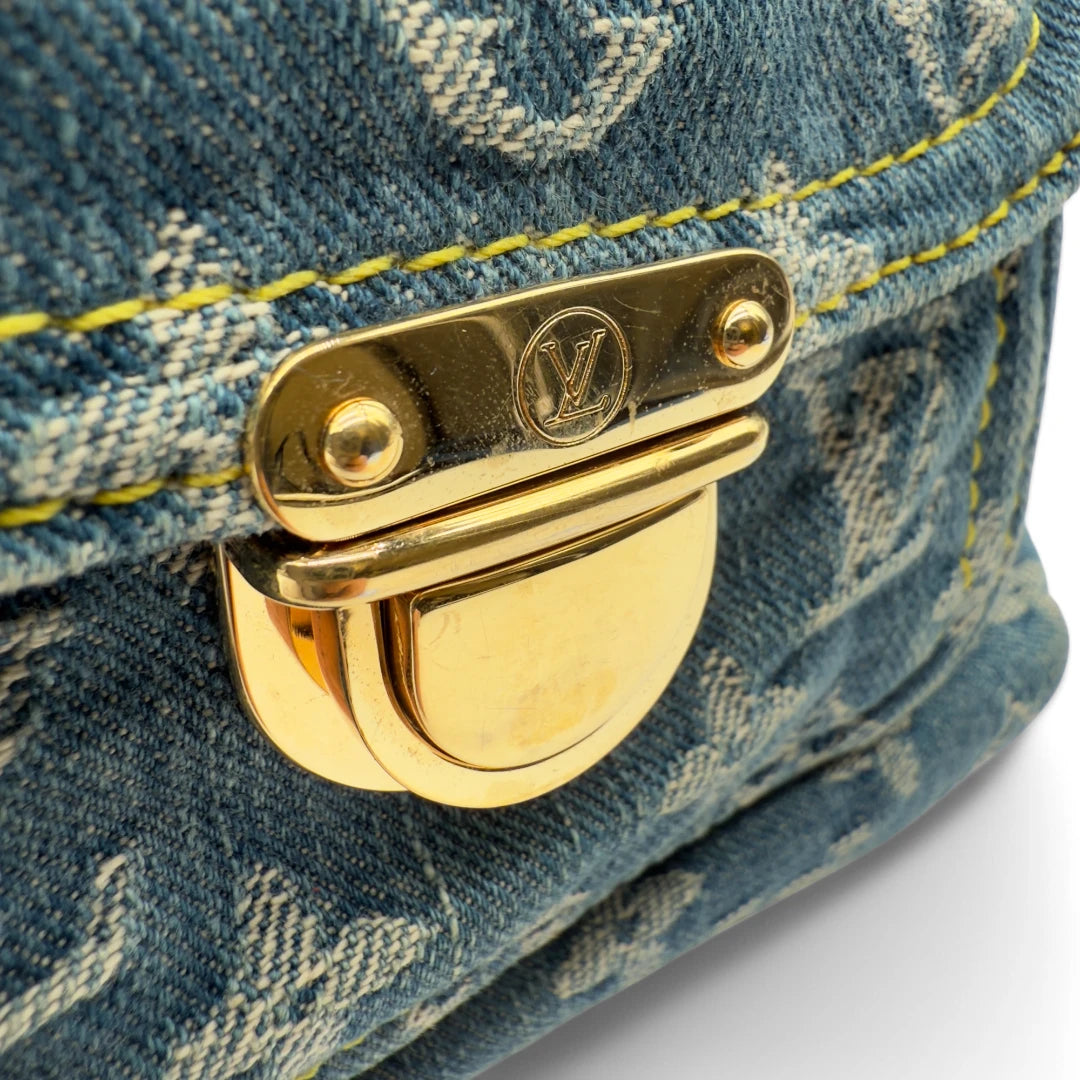 Louis Vuitton Umhängetasche Baggy GM Denim blau