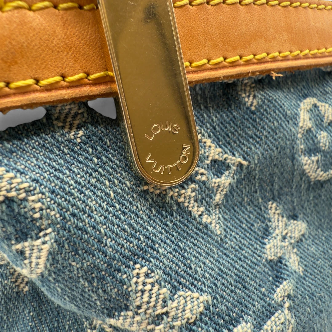 Louis Vuitton Umhängetasche Baggy GM Denim blau