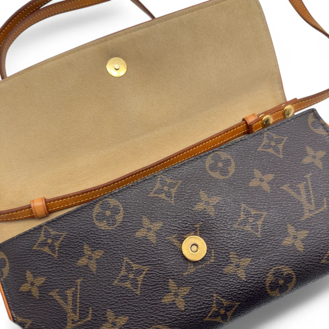 Louis Vuitton Umhängetasche Twin GM monogram braun