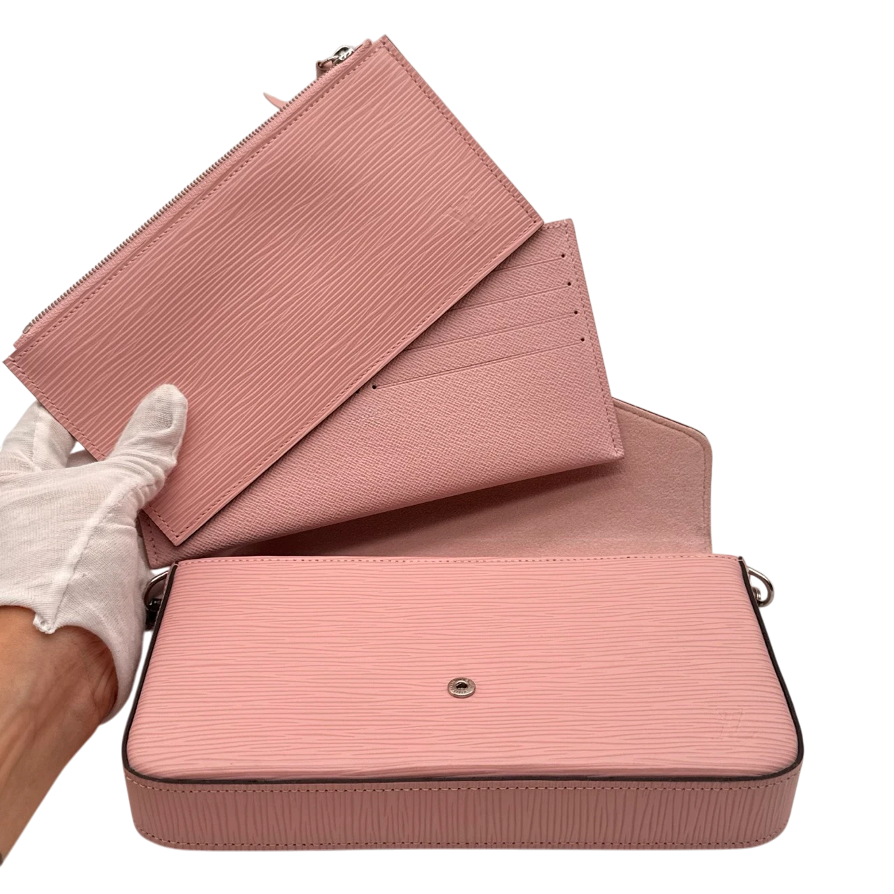 Louis Vuitton Felice Multi-Pochette Epi Pink Shoulder Bag
