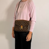 Louis Vuitton Umhängetasche Pochette Métis monogram braun