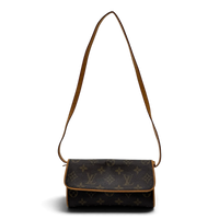 Louis Vuitton Umhängetasche Twin PM monogram braun
