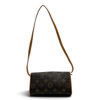 Louis Vuitton Umhängetasche Twin PM monogram braun