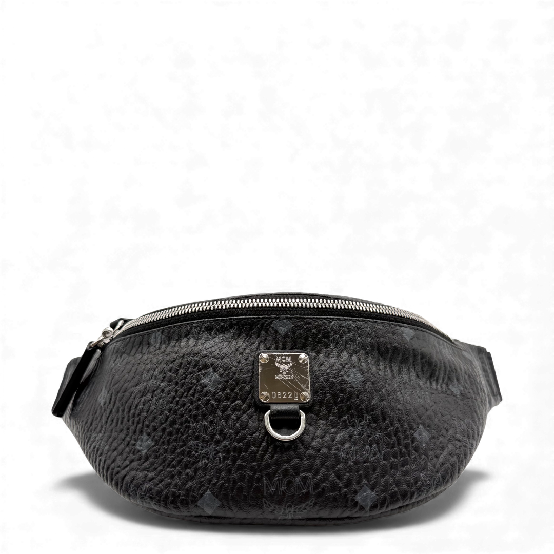 MCM bum bag / belt bag Fursten small visetos black