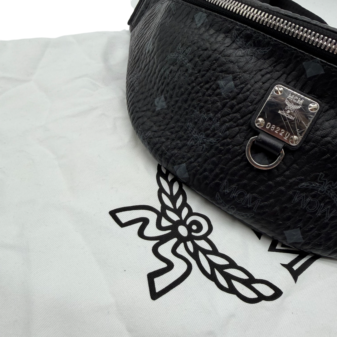MCM bum bag / belt bag Fursten small visetos black