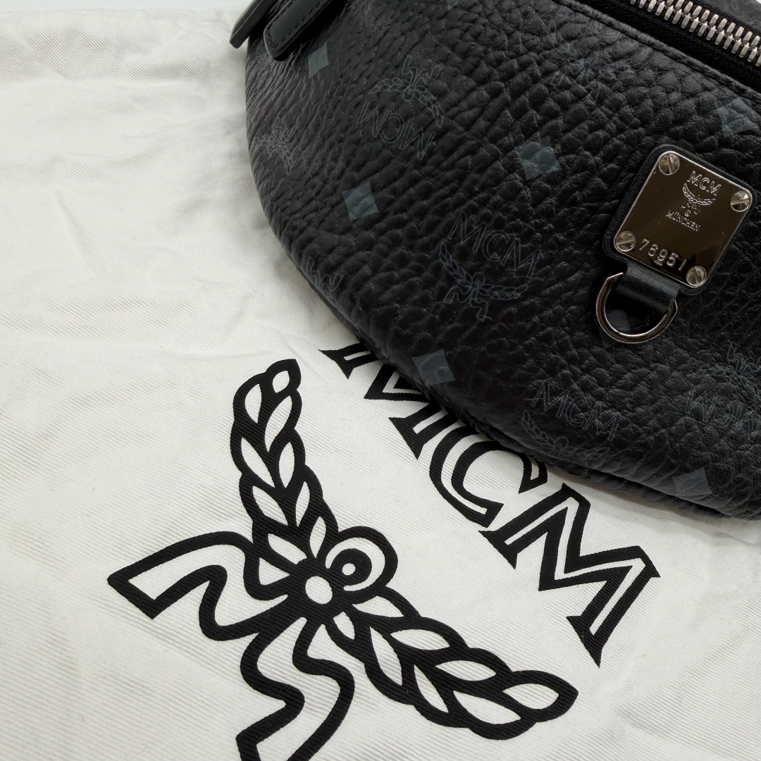 MCM bum bag / belt bag Fursten small visetos black