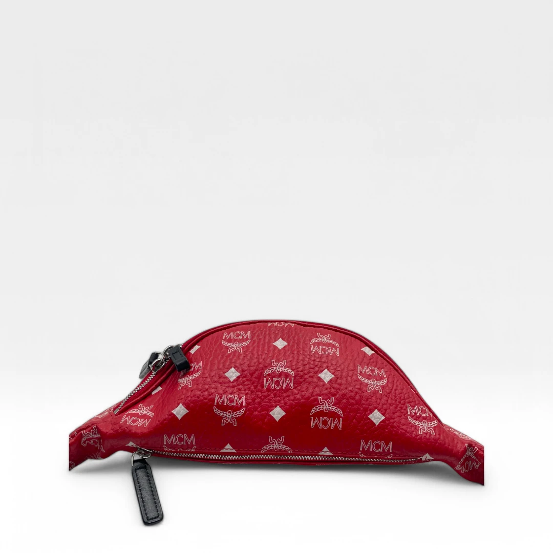 MCM Bauchtasche / Gürteltasche Fursten medium rot
