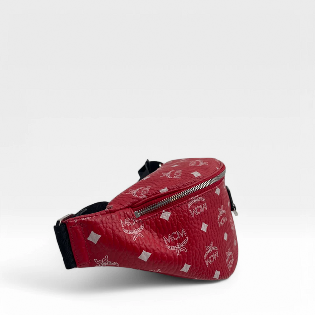 MCM Bauchtasche / Gürteltasche Fursten medium rot