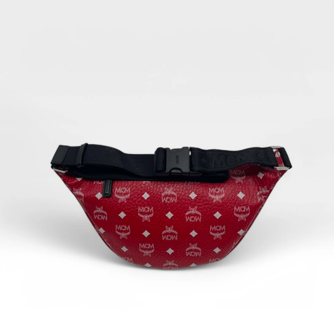 MCM Bauchtasche / Gürteltasche Fursten medium rot