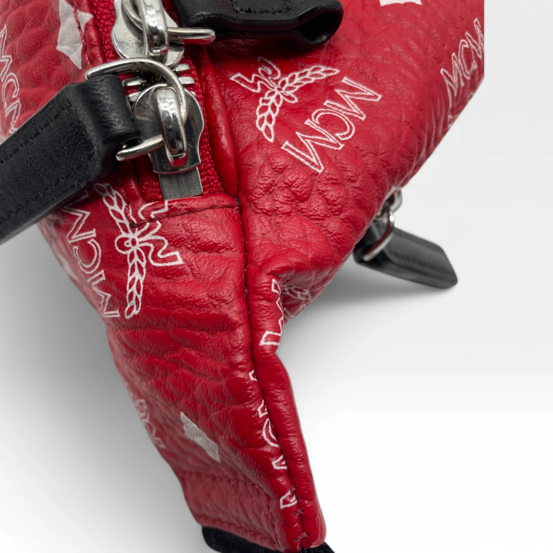 MCM Bauchtasche / Gürteltasche Fursten medium rot