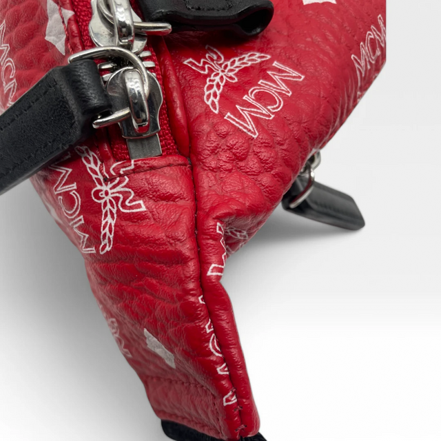 MCM Bauchtasche / Gürteltasche Fursten medium rot
